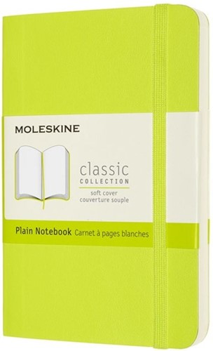 Notitieboek Moleskine pocket 90x140 blc sc lem gn 1 Stuk