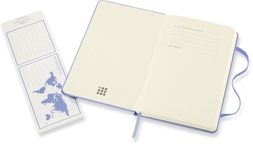 Notitieboek Moleskine pocket 90x140 ln hc hydr bl 1 Stuk-2