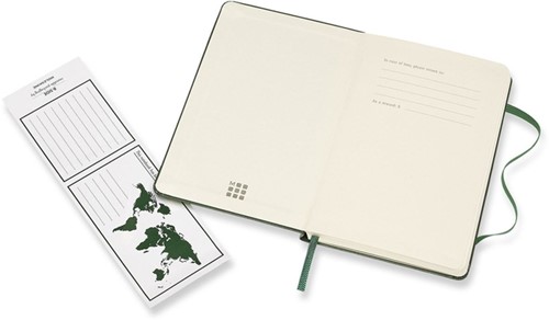 Notitieboek Moleskine pocket 90x140 rt hc myrt gn 1 Stuk-2