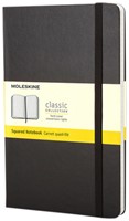 Notitieboek Moleskine pocket 90x140 ruit 5x5 hc zw 1 Stuk