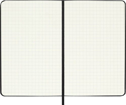 Notitieboek Moleskine pocket 90x140 ruit 5x5 hc zw 1 Stuk-1