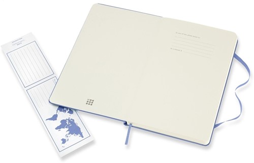 Notitieboek Moleskine large 130x210 blc hc hydr bl 1 Stuk-2