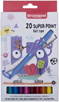 Viltstift Bruynzeel Kids Super Point ass 20st 20 Stuk