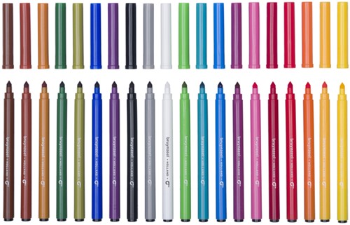 Viltstift Bruynzeel Kids Super Point 20 kleuren 20 Stuk-2