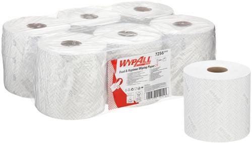Poetspapier WypAll L10 GeneralClean wit 7256 6 Rol