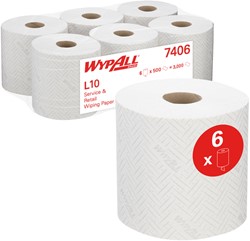 Poetspapier WypAll L10 GeneralClean wit 7406 6 Rol
