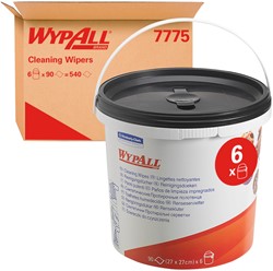 Reinigingsdoek WypAll emmer 1laags 6x90 vel groen 6 Bus