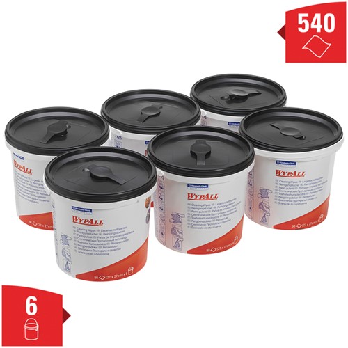 Reinigingsdoek WypAll PowerClean emmer groen 7775 6 emmer-2
