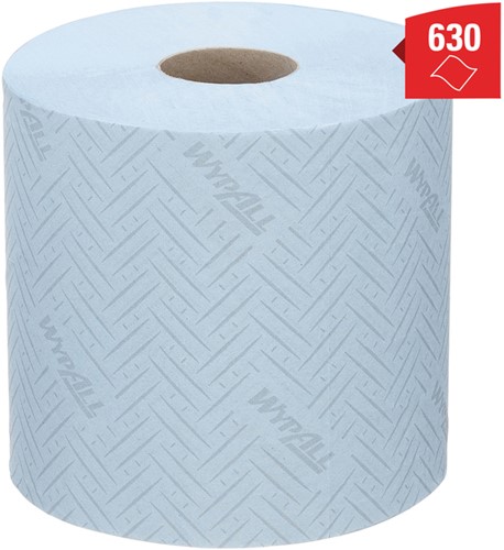 Poetspapier WypAll L10 GeneralClean blauw 7494 6 Rol-3