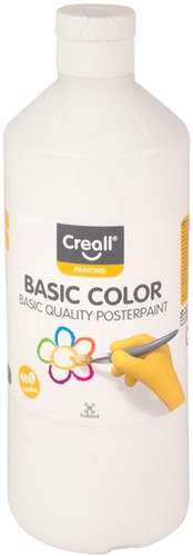 Plakkaatverf Creall basic wit 500ml 500 Milliliter