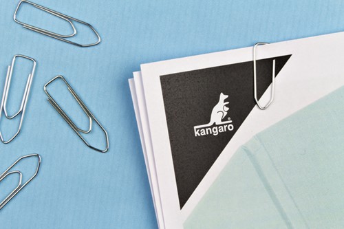 Paperclip Kangaro 32mm hoekig verzinkt 100 Stuk-1