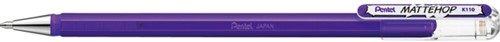 Gelschrijver Pentel K110 Mattehop M violet 1 Stuk