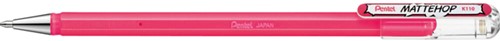 Gelschrijver Pentel K110 Mattehop M roze 1 Stuk