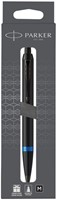 Balpen Parker IM blauw ring M zwart blister 1 Stuk