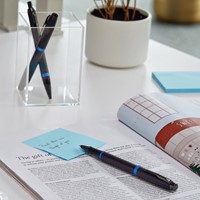 Balpen Parker IM blauw ring M zwart blister 1 Stuk-2