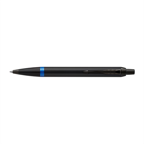 Balpen Parker IM blauw ring M zwart blister 1 Stuk-3