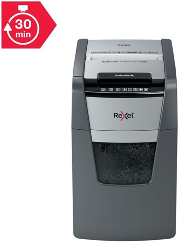 Papiervernietiger Rexel Optimum Auto 130M 2x15mm 1 Stuk-12