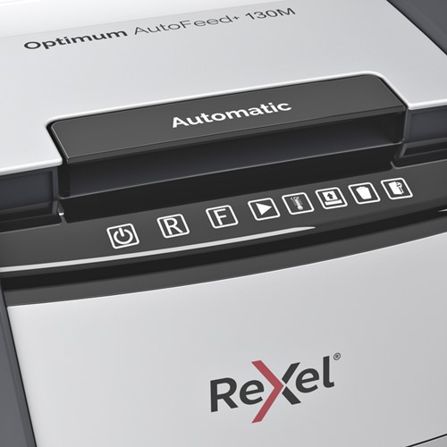 Papiervernietiger Rexel Optimum Auto 130M 2x15mm 1 Stuk-2