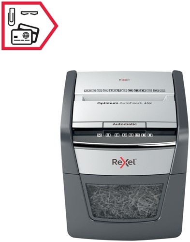 Papiervernietiger Rexel Optimum Auto 45X 4x28mm 1 Stuk-4