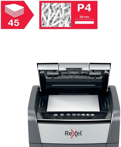 Papiervernietiger Rexel Optimum Auto 45X 4x28mm 1 Stuk-10