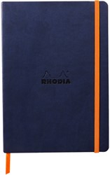 Notitieboek Rhodia A5 lijn 80 vel 90gr nachtblauw 1 Stuk