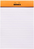 Schrijfblok Rhodia A6 lijn 80vel 80gr oranje 1 Stuk-2