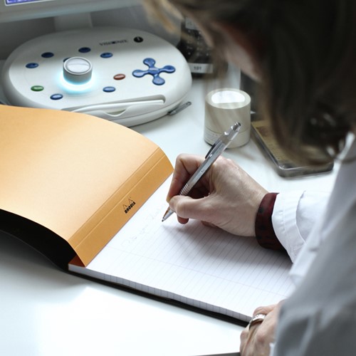 Schrijfblok Rhodia A6 lijn 80vel 80gr oranje 1 Stuk-4