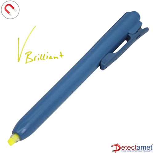 Markeerstift detectie Detectamet inklikbaar geel 1 Stuk