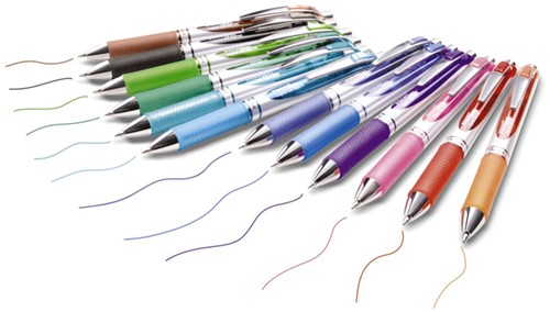 Gelschrijver Pentel BL77 Energel M 12st assorti 12 Stuk-3