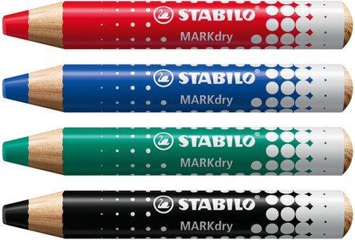 Whiteboardpotlood STABILO MARKdry 648/4 4st ass 4 Stuk-2