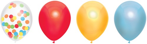 Ballonnen Haza Over The Rainbow 30cm 6st ass 6 Stuk
