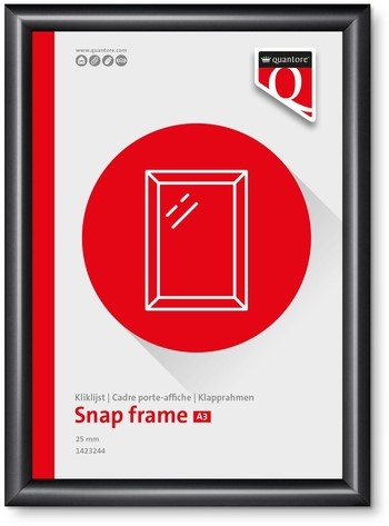 Kliklijst Quantore premium A3 25mm zwart 1 Stuk