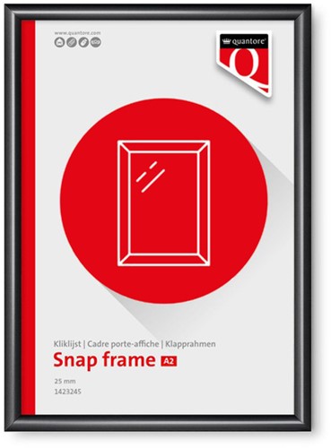 Kliklijst Quantore premium A2 25mm zwart 1 Stuk