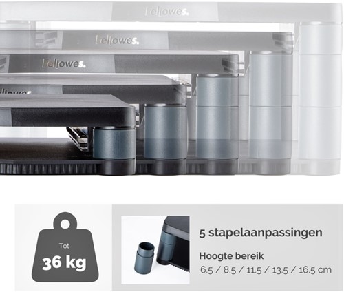 Monitorstandaard Fellowes Premium grafiet 1 Stuk-2