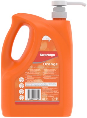 Handreiniger SCJ Swarfega Orange 4L met pomp 4 Liter