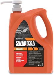 Handreiniger SCJ Swarfega Orange 4L met pomp 4 Liter