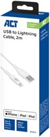 Kabel ACT USB 2.0 naar Lightning laad -en data 2m 1 Stuk-2