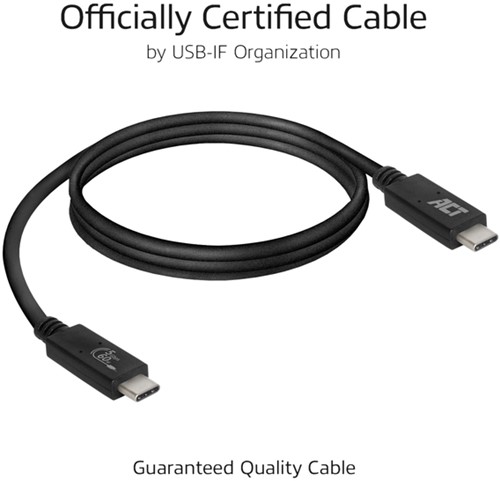 Kabel ACT USB 3.2 USB-C USB-IF gecert. 2 meter 1 Stuk-1