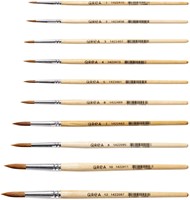 Penseel Qrea synthetisch haar  set à 10 breedtes 10 Stuk-2