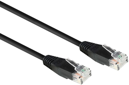Kabel ACT CAT6 Network koper 0.9 meter zwart 1 Stuk