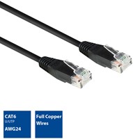 Kabel ACT CAT6 Network koper 0.9 meter zwart 1 Stuk-3