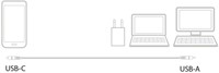 Kabel ACT USB 3.2 naar USB-C laad -en data 1 meter 1 Stuk-1