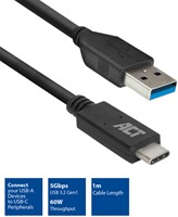 Kabel ACT USB A 3.2 naar USB-C 1 meter 1 Stuk-3