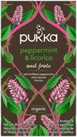 Thee Pukka peppermint licorice 20 zakjes 20 Zak