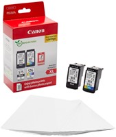 Inktcartridge Canon PG-575XL CL-576XL zw+kl+papier 1 Stuk-3