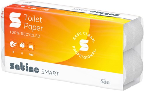 Toiletpapier Satino MT1 Smart 2laags wit 060640 8 Rol