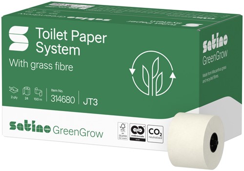 Toiletpapier Satino JT3 GreenGrow 24x100m 314680 24 Rol