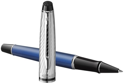 Rollerpen Waterman Expert metallic CT F blauw 1 Stuk-2