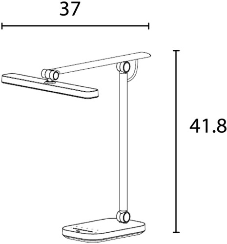 Bureaulamp Unilux Pureline led wit 1 Stuk-3