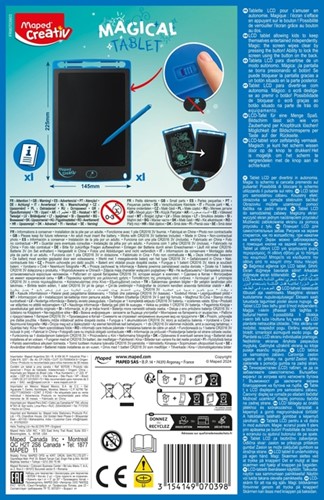 Tekentablet Maped Creativ Magical Tablet blauw 1 Doos-2